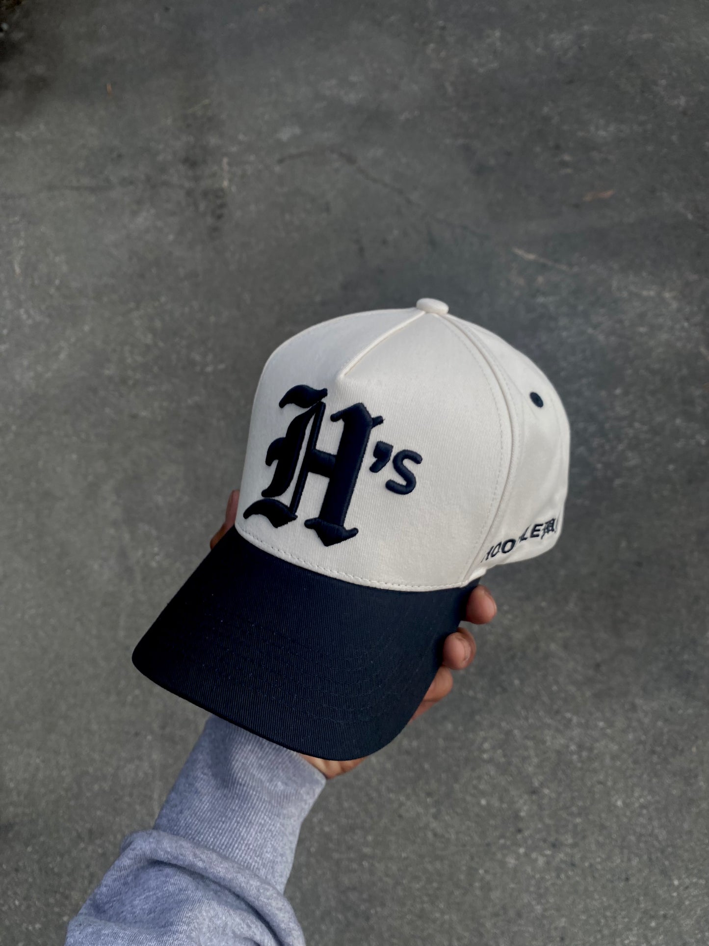 H's "FRAMED" Caps - Black/White